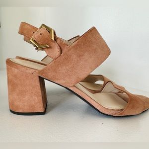 COLE HAAN Avani City Suede Block Heel Sandals size 8